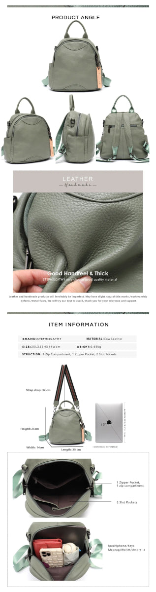 Heyto Heyto ⋄ kleiner Lederrucksack für Damen – Damenrucksack & Tasche