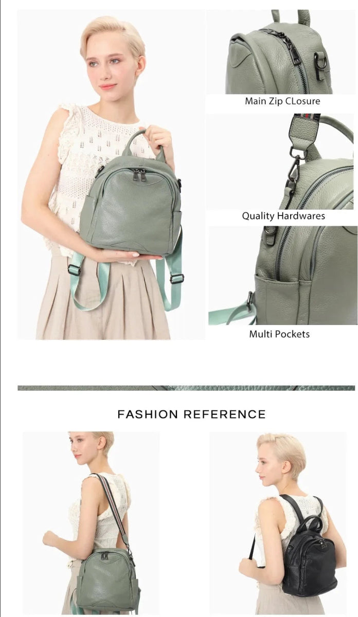 Heyto Heyto ⋄ kleiner Lederrucksack für Damen – Damenrucksack & Tasche